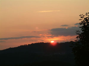 Sonnenuntergang am Zwieselberg